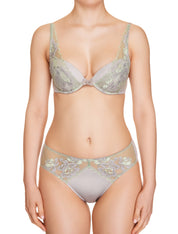 Lauma, Grey Plunge Push Up Bra, On Model Front, 73H10