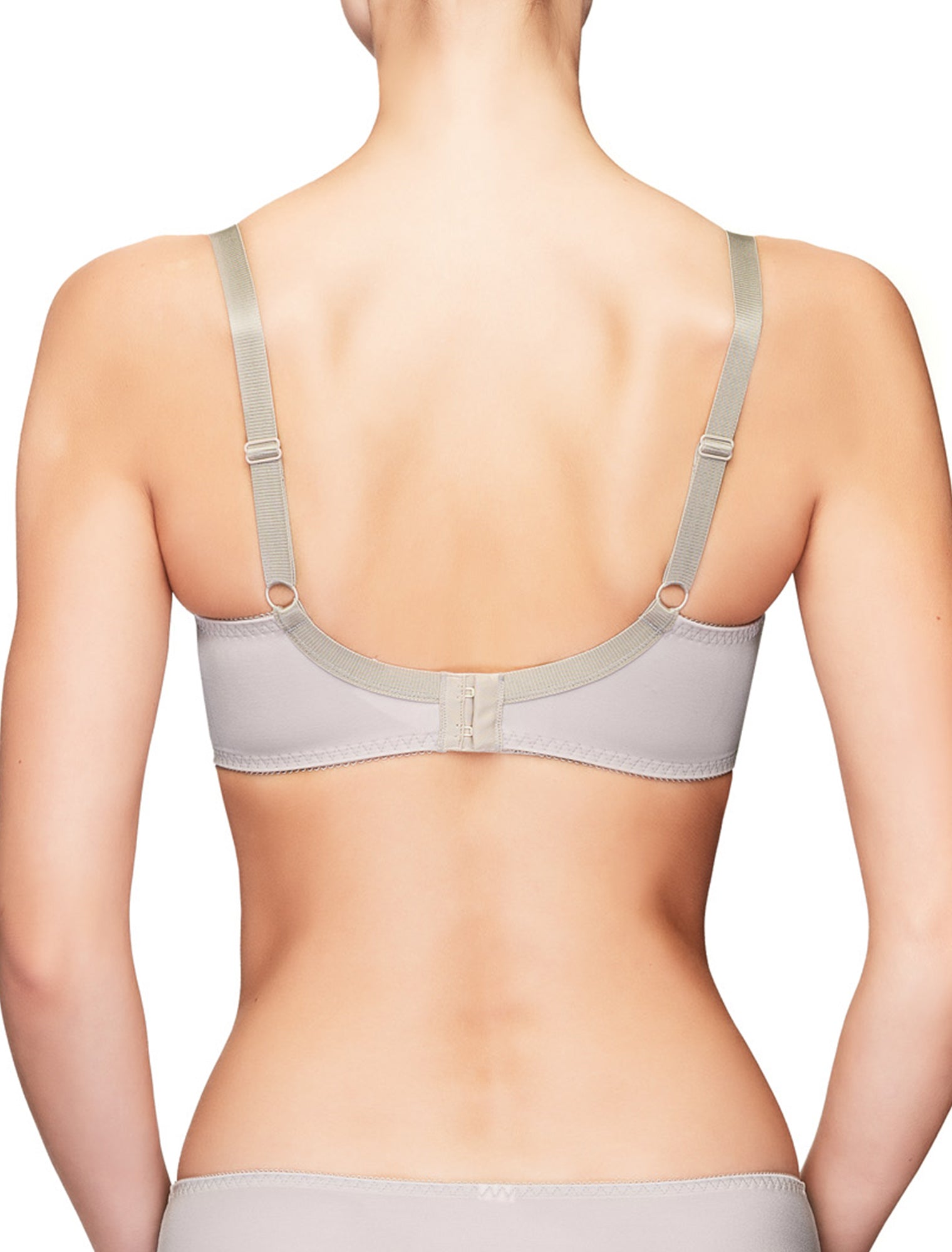 Lauma, Gray Non-padded Bra, On Model Back, 73H20