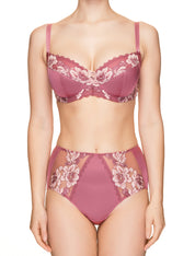 Lauma, Pink Non-padded Bra, On Model Front, 73H20