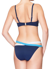 Lauma, Blue Bandeau Bikini Top, On Model Back, 74H30