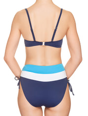 Lauma, Blue Push Up Bikini Top, On Model Back, 74H35