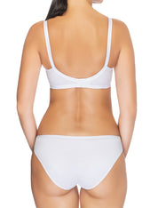 Lauma, White Low Waist Panties, On Model Back, 15B59