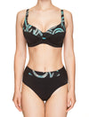 Lauma, Black Swimwear Bikini Top, On Model Front, 75H20