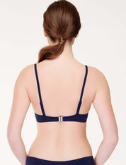 Lauma, Blue Push-up Bikini Bra, On Model Back, 75J35