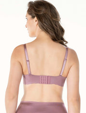Lauma, Violet Seamless Wireless One Piece T-Shirt Bra, On Model Back, 77D30