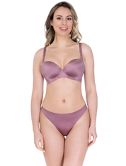 Lauma, Violet Seamless String Briefs, On Model Front, 77D61