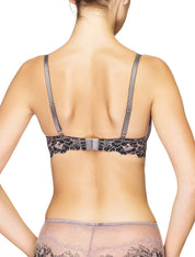 Lauma, Violet Lace Push Up Bra, On Model Back, 78H15