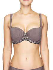 Lauma, Violet Print Balconette Bra, On Model Front, 78H30