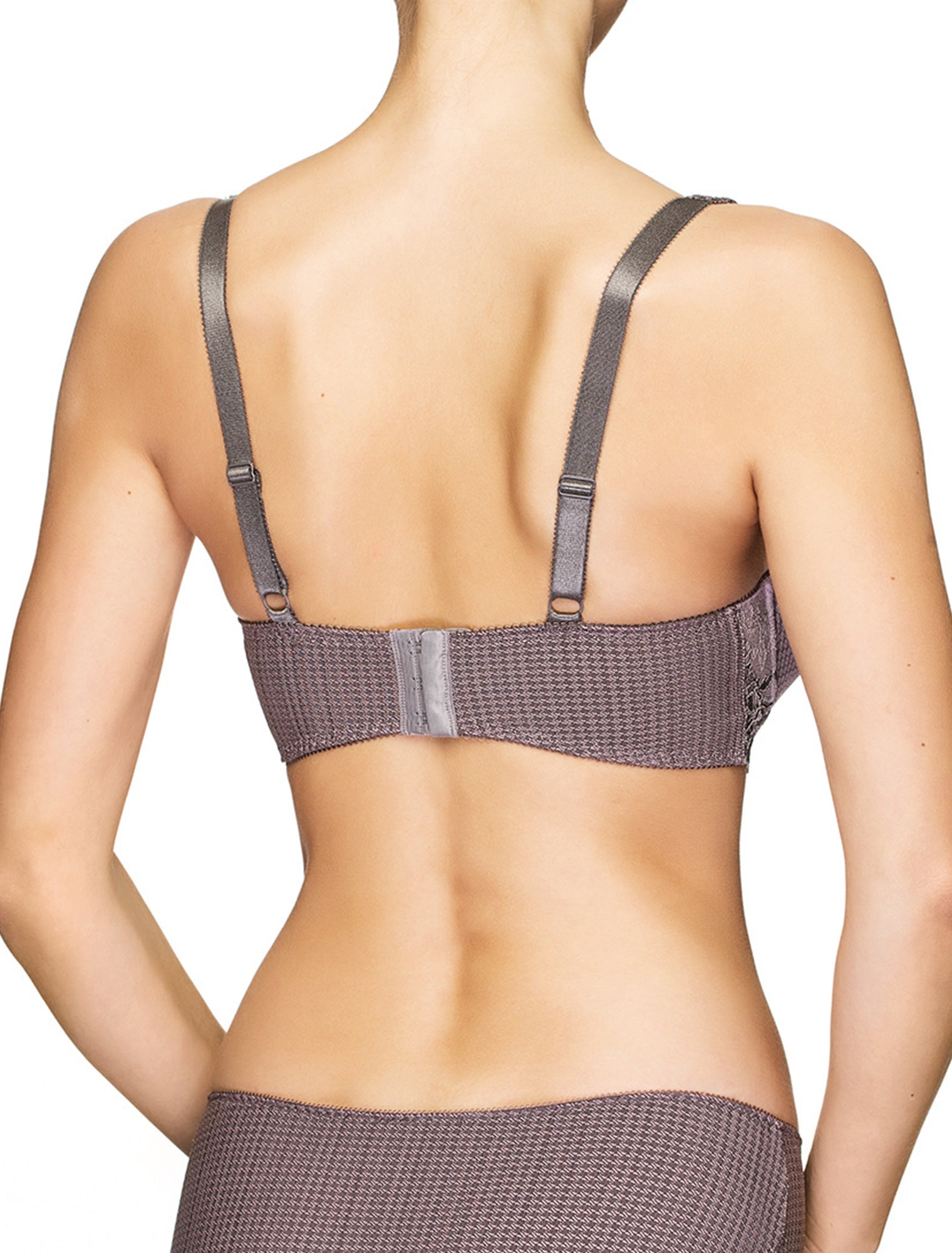 Lauma, Violet Print Balconette Bra, On Model Back, 78H30