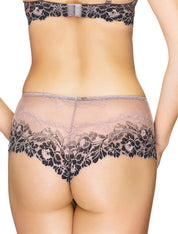 Lauma, Violet Lace Shorts Panties, On Model Back, 78H70