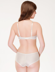 Lauma, Ivory Plunge Push-up Bra, On Model Back, 78J10