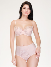 Lauma, Light Pink Half-padded Bra, On Model Front, 78J40