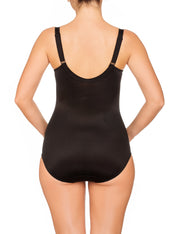 Lauma, Black Soft-cup Shapewear Bodysuit, On Model Back, 79480
