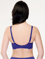 Lauma, Blue Non-Padded Bra, On Model Back, 79J20