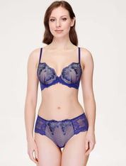 Lauma, Blue Push-up Bra, On Model Front, 79J35