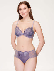 Lauma, Light Violet Push-up Bra, On Model Front, 79J35
