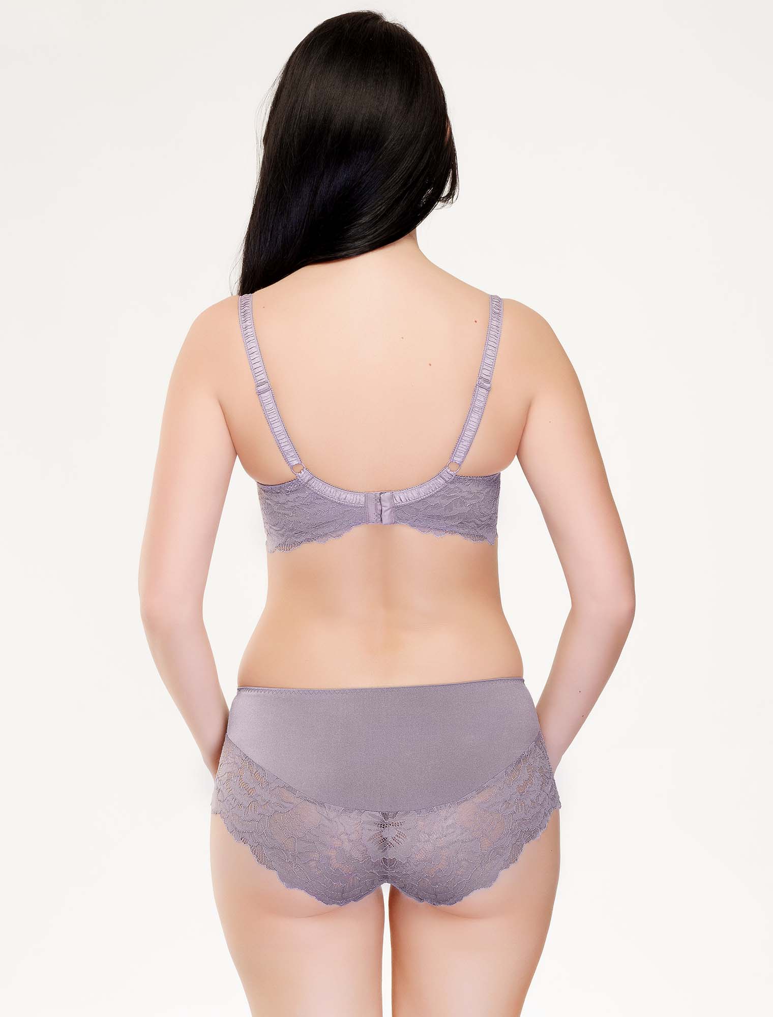 Lauma, Light Violet Half Padded Bra, On Model Back, 79J40