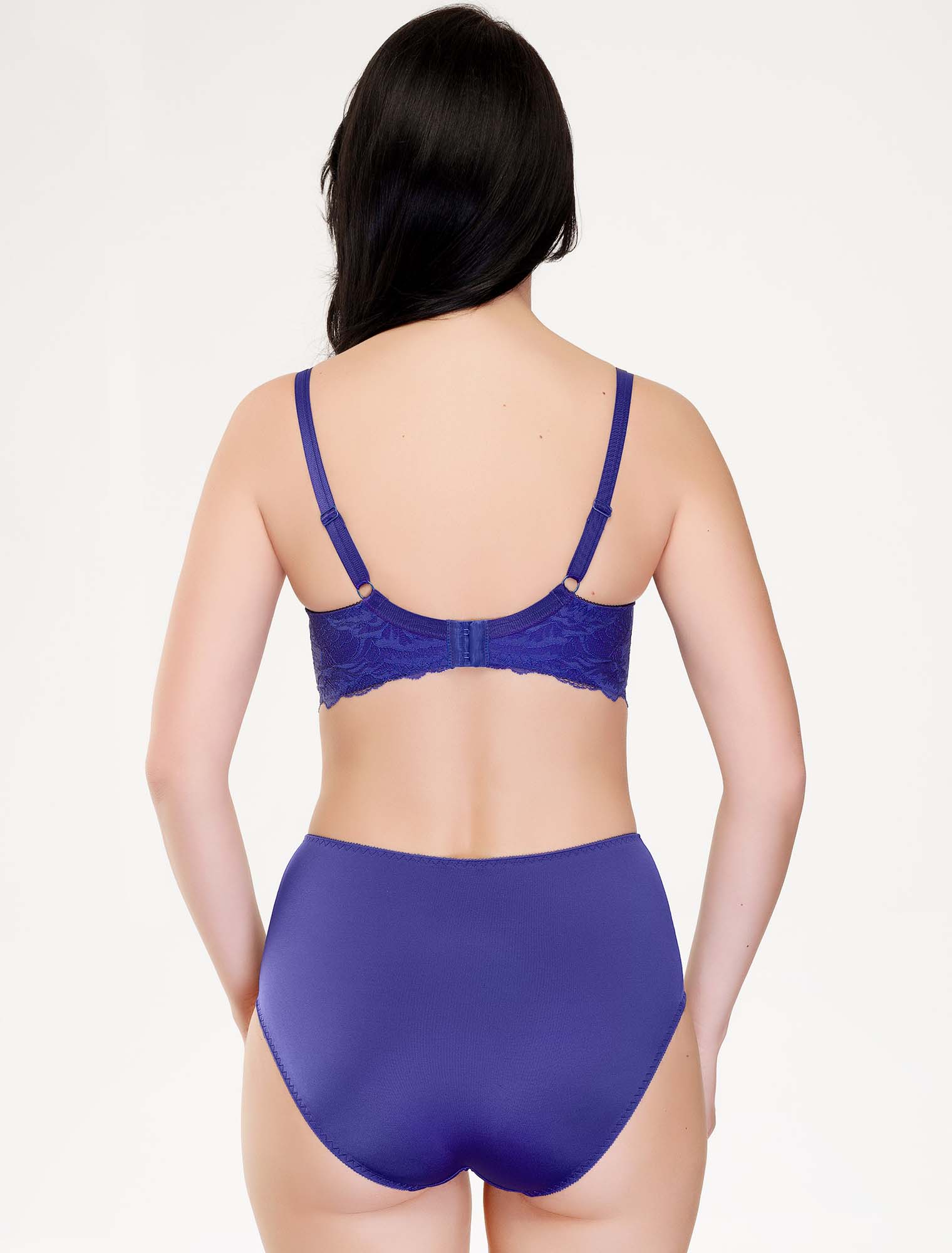Lauma, Blue Half Padded Bra, On Model Back, 79J40
