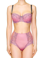 Lauma, Pink High Waist Panties, On Model Front. 88H51