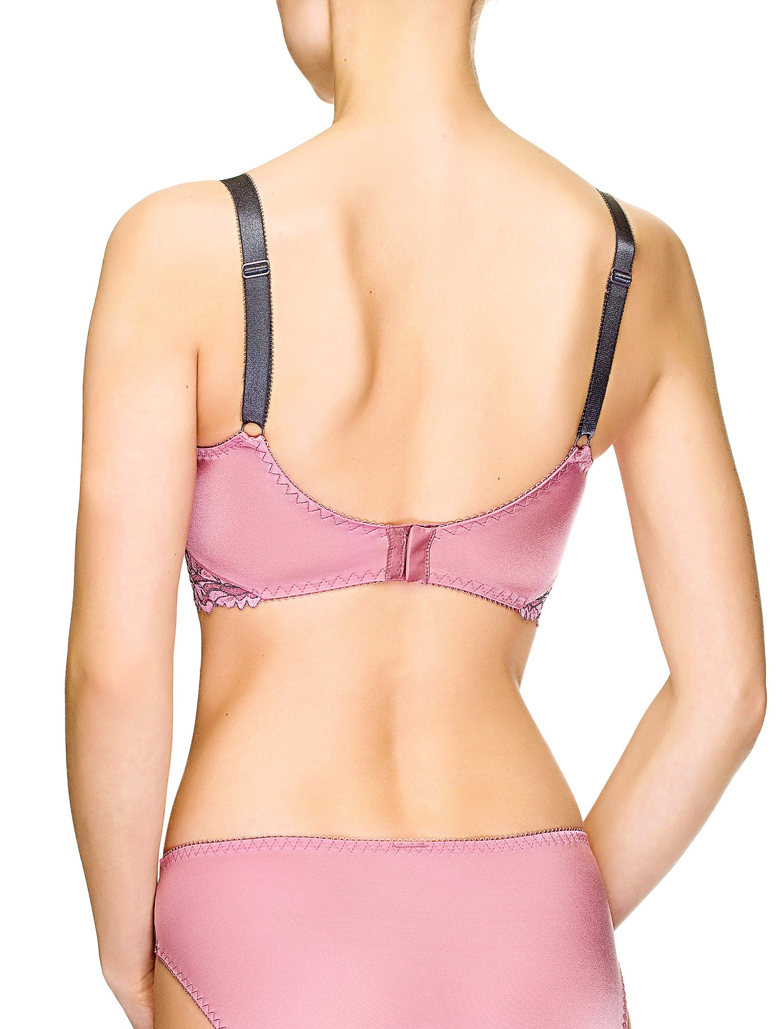 Lauma, Pink Underwired Half-Padded Bra, On Model Back. 88H40