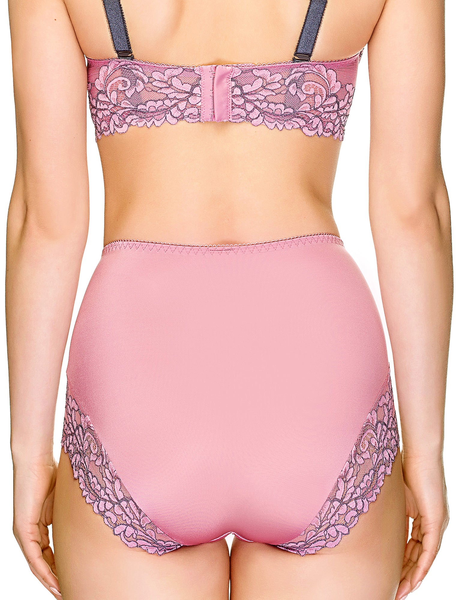 Lauma, Pink High Waist Panties, On Model Back. 88H51