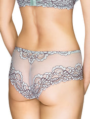 Lauma, Light Blue Lace Shorts, On Model Back. 88H70