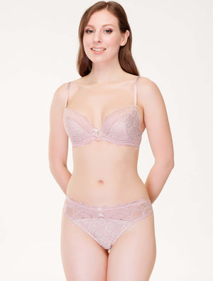 Lauma, Light Pink String Panties, On Model Front, 89J60