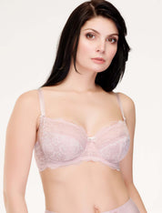 Lauma, Light Pink Non-padded Underwired Bra, On Model Front, 89J20