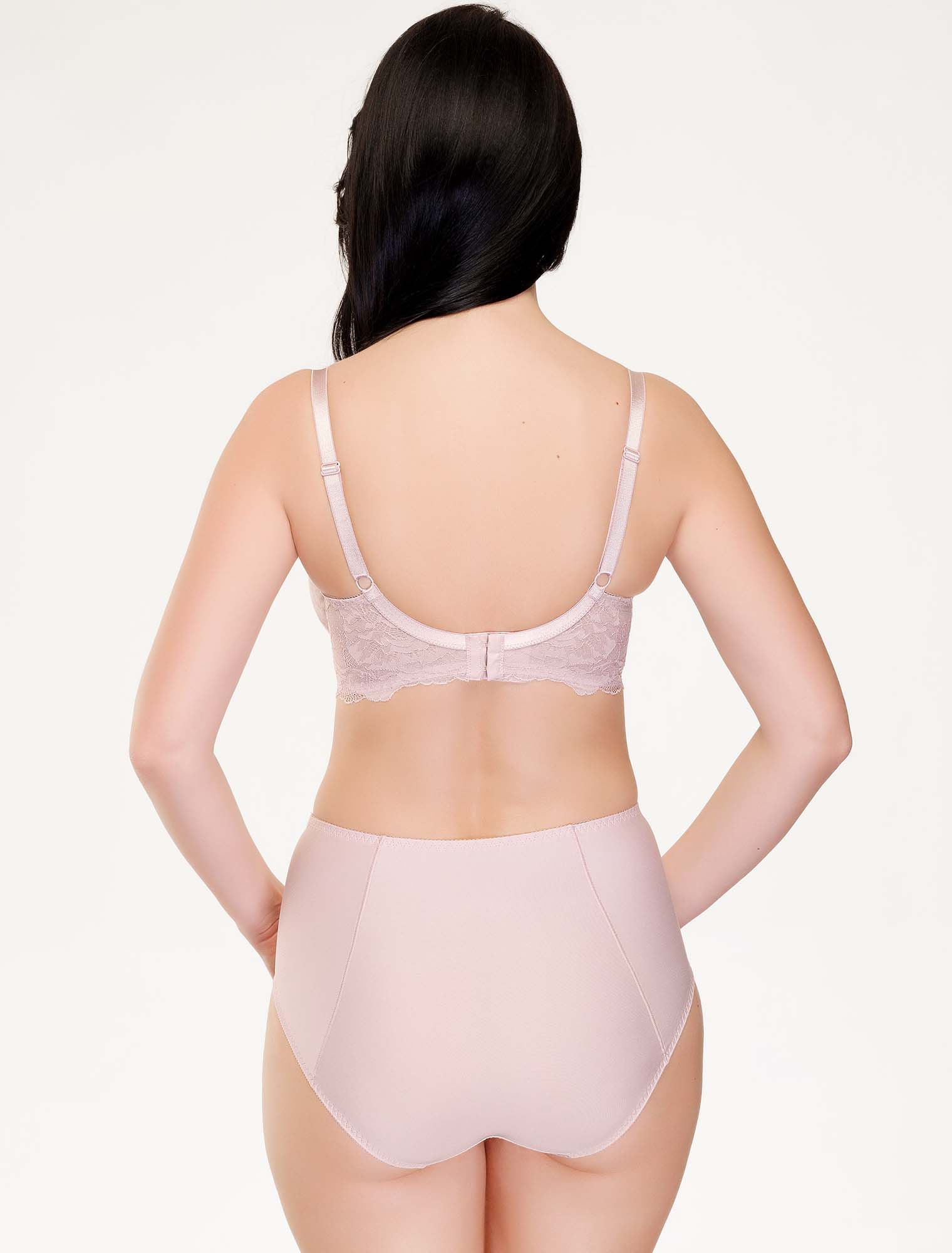 Lauma, Light Pink Non-padded Underwired Bra, On Model Back, 89J20