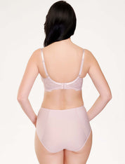 Lauma, Light Pink Non-padded Underwired Bra, On Model Back, 89J20