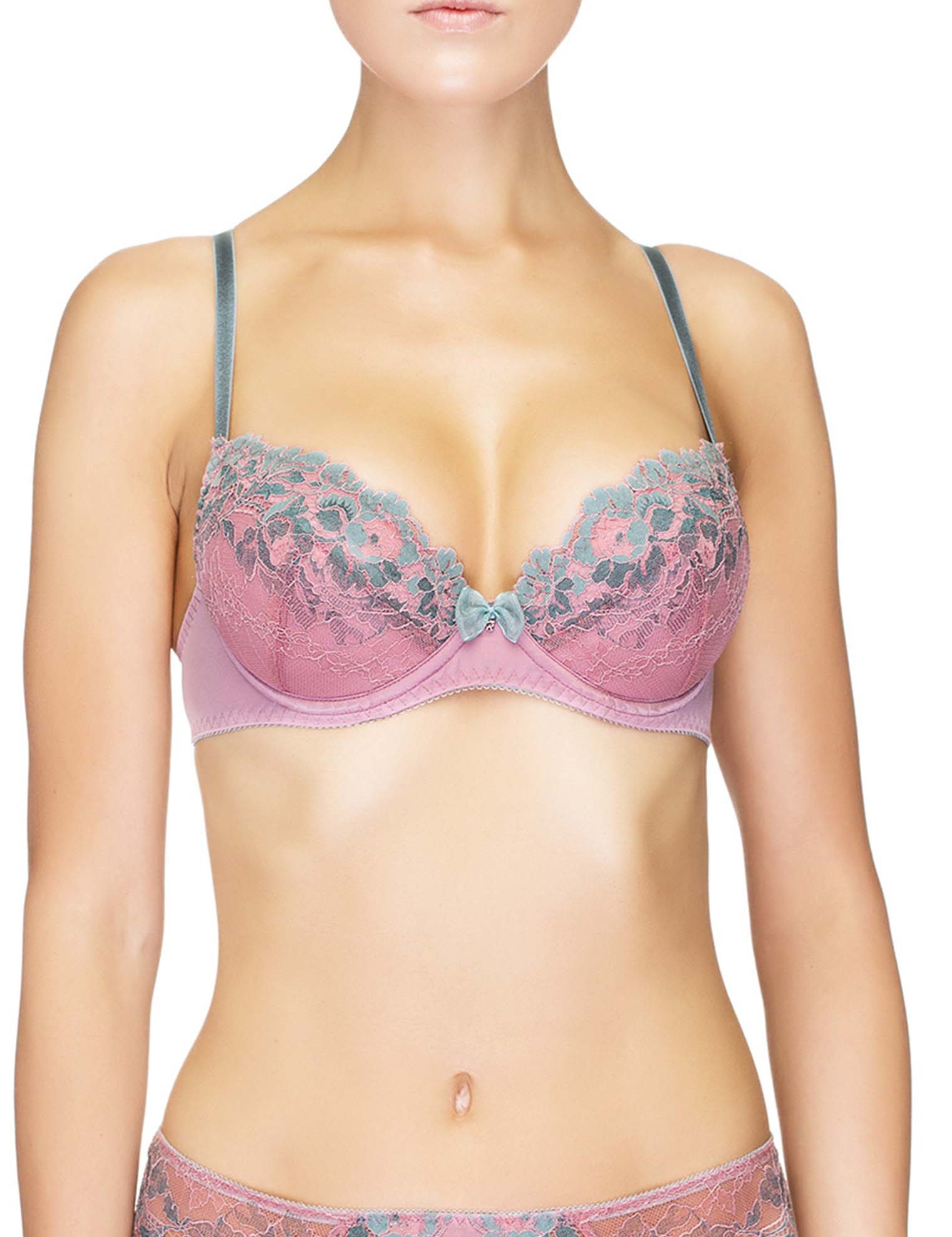 Lauma, Lilac Push-Up Bra, On Model Front, 91H10
