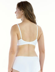 Lauma, White Wireless Moulded T-shirt Bra, On Model Back, 92H30