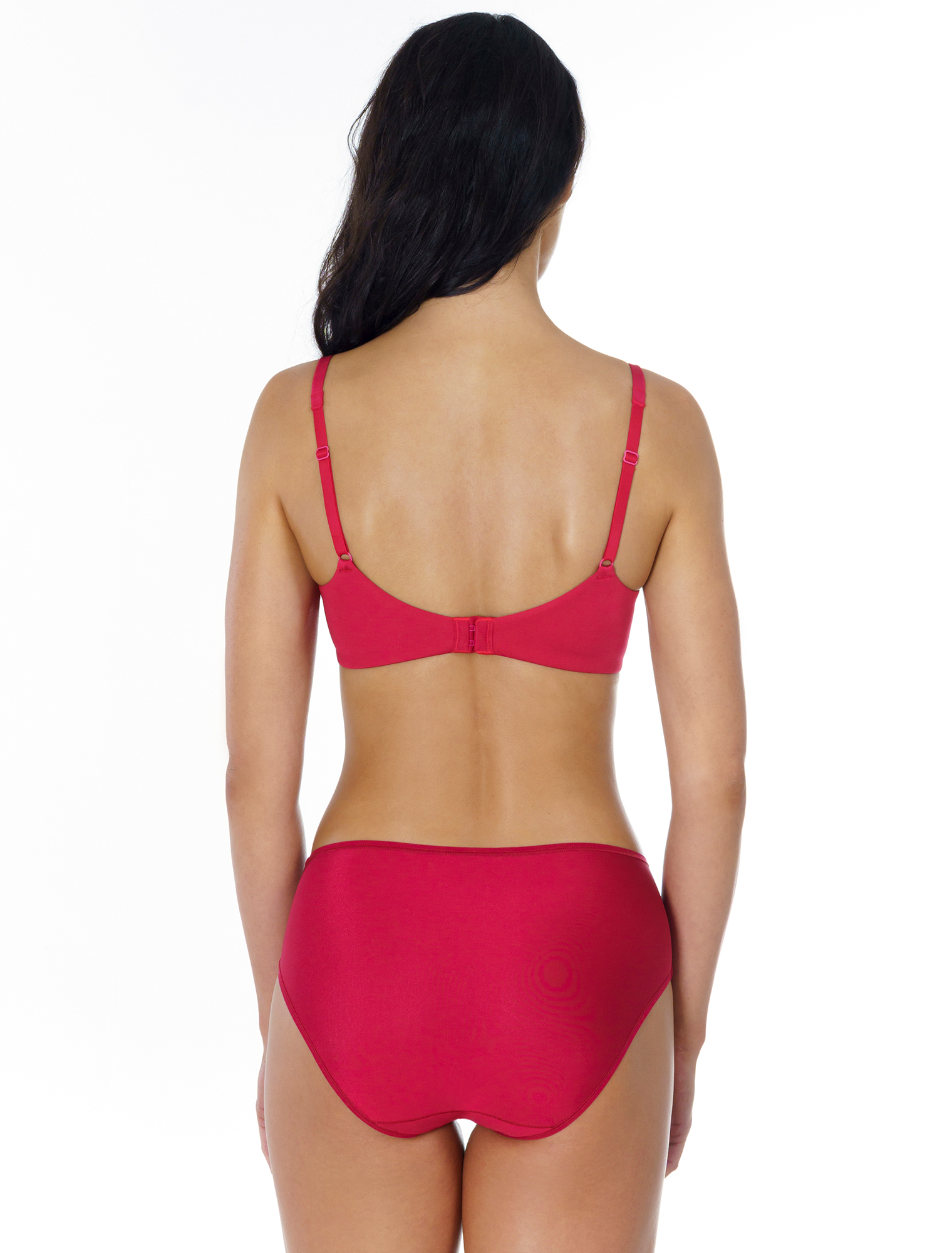 Lauma, Red Wireless T-shirt Bra, On Model Back, 92H30
