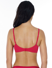 Lauma, Red Wireless T-shirt Bra, On Model Back, 92H30