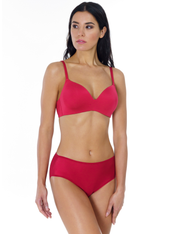 Lauma, Red Wireless T-shirt Bra, On Model Front, 92H30