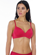 Lauma, Red Wireless T-shirt Bra, On Model Front, 92H30
