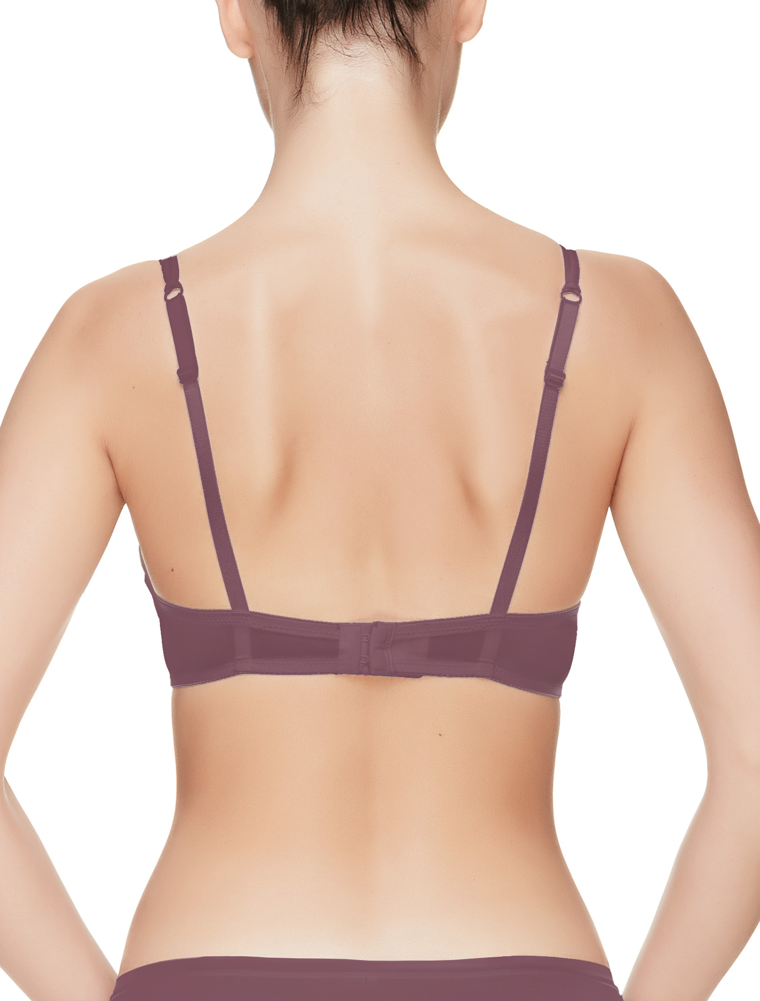 Lauma, Violet Smooth Push-up Bra, On Model Back, 92H34