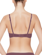 Lauma, Violet Smooth Push-up Bra, On Model Back, 92H34