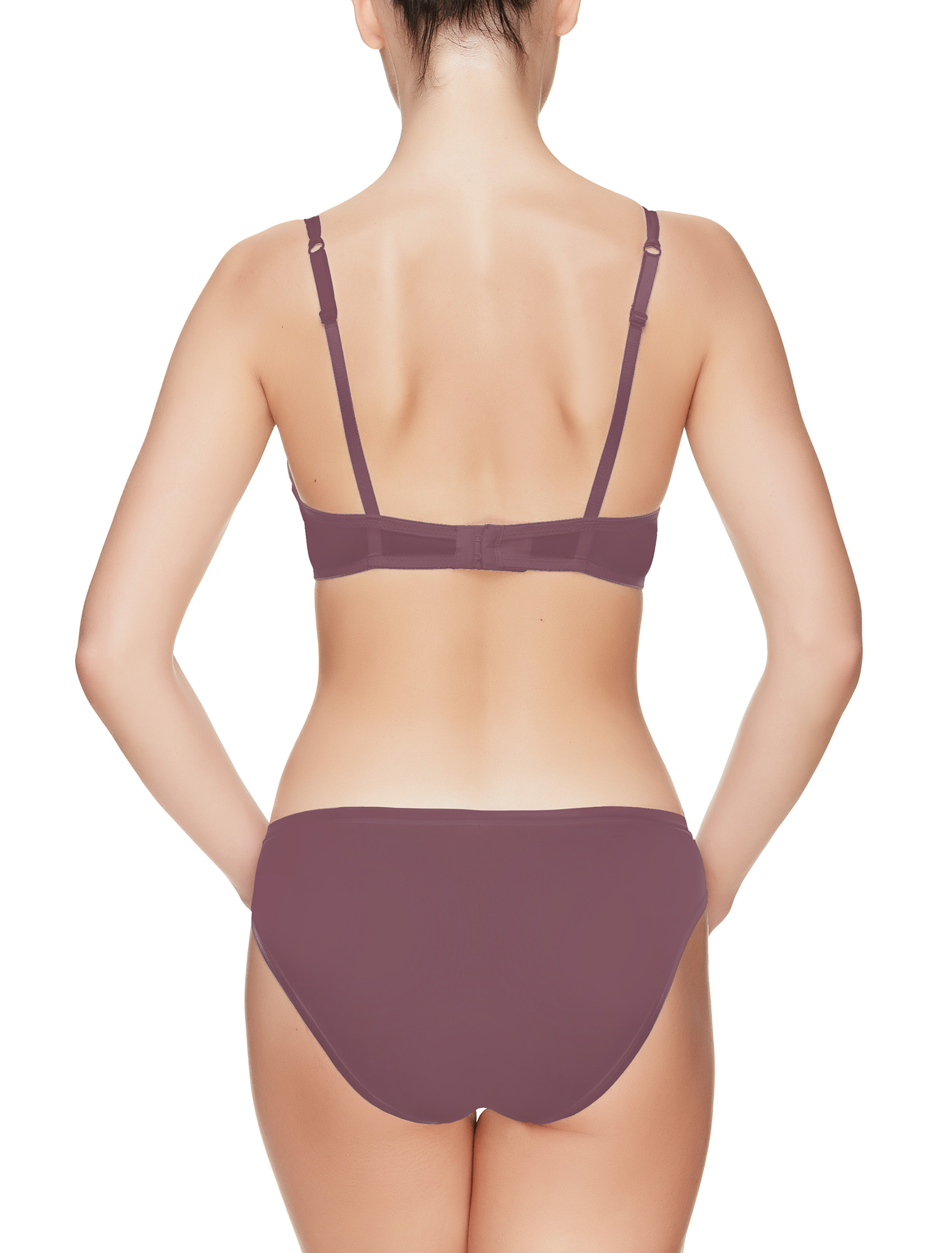 Lauma, Violet Smooth Push-up Bra, On Model Back 92H34