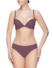 Lauma, Violet Smooth Push-up Bra, On Model Front, 92H34