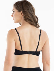 Lauma, Black Smooth Push-up Bra, On Model Back, 92H34