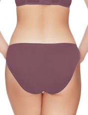 Lauma, Violet Smooth Mid Waist Panties, On Model Back, 94J50