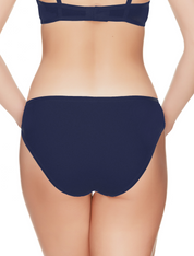 Lauma, Blue Smooth Mid Waist Panties, On Model Back, 94J50