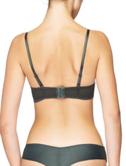 Lauma, Grey Balconette Bra, On Model Back, 95H30
