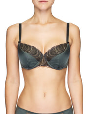 Lauma, Grey Underwired Half-padded Bra, On Model Front, 95H40