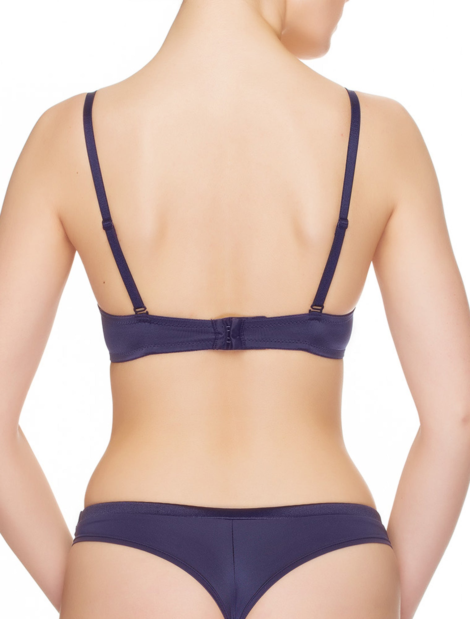 Lauma, Blue Moulded Push-up T-shirt Bra, On Model Back, 99580