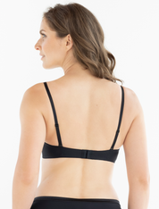 Lauma, Black Molded Push-up T-Shirt Bra, On Model Back, 99580