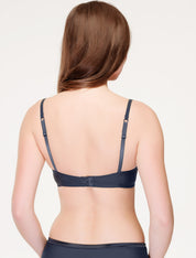 Lauma, Grey Moulded Push-up T-shirt Bra, On Model Back, 99580
