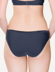 Lauma, Dark Grey Mid Waist Panties, On Model Back, 99C51