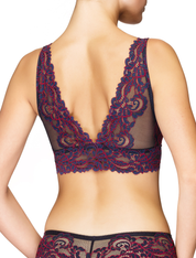 Lauma, Blue Lace Bralette, On Model Back, 99H22